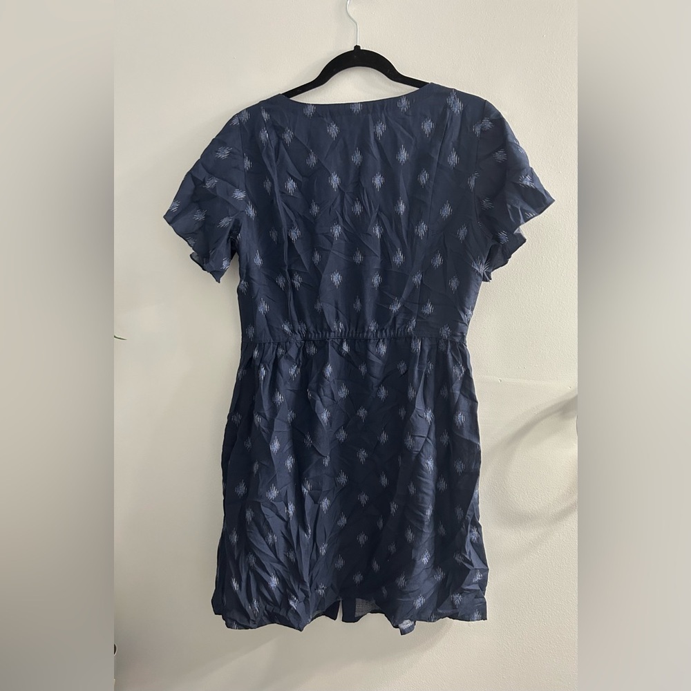 NWT Toad & Co Hillrose SS Dress True Navy Geo Motif - Picture 6 of 8